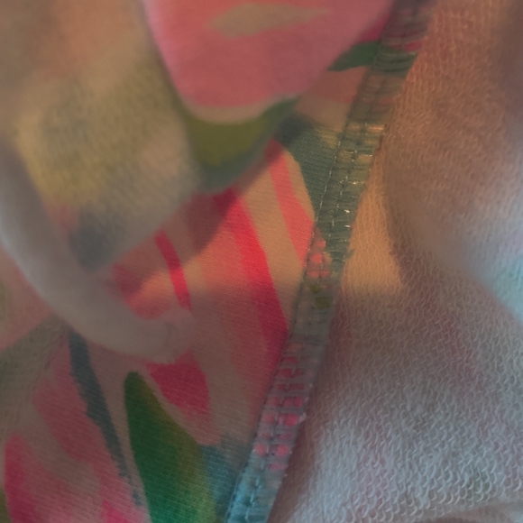 Lilly Pulitzer Pink and Green Ruffle Floral Wrap Dress Size M - Picture 12 of 13